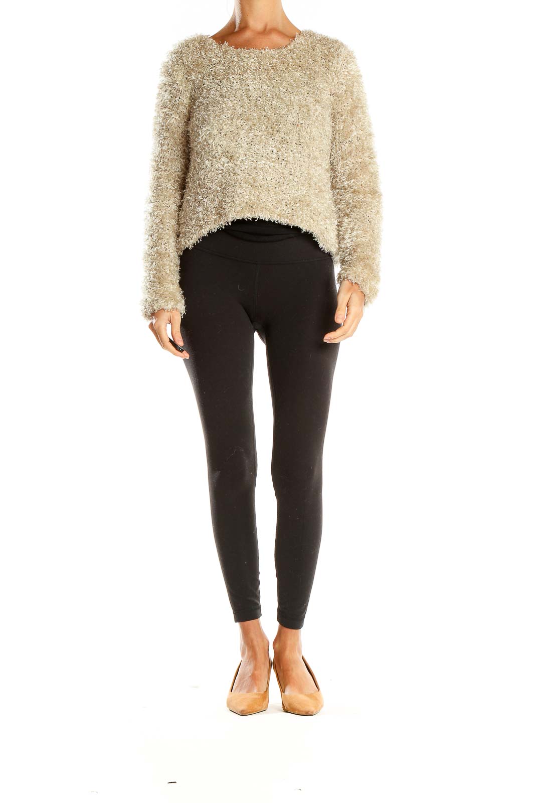 Beige Fuzzy Sweater