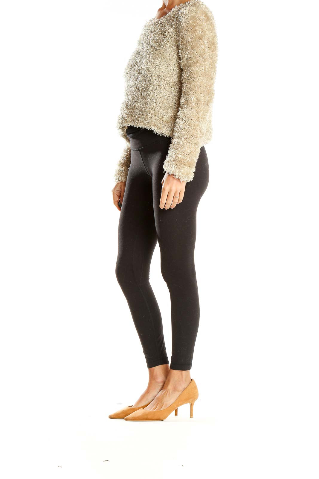 Beige Fuzzy Sweater