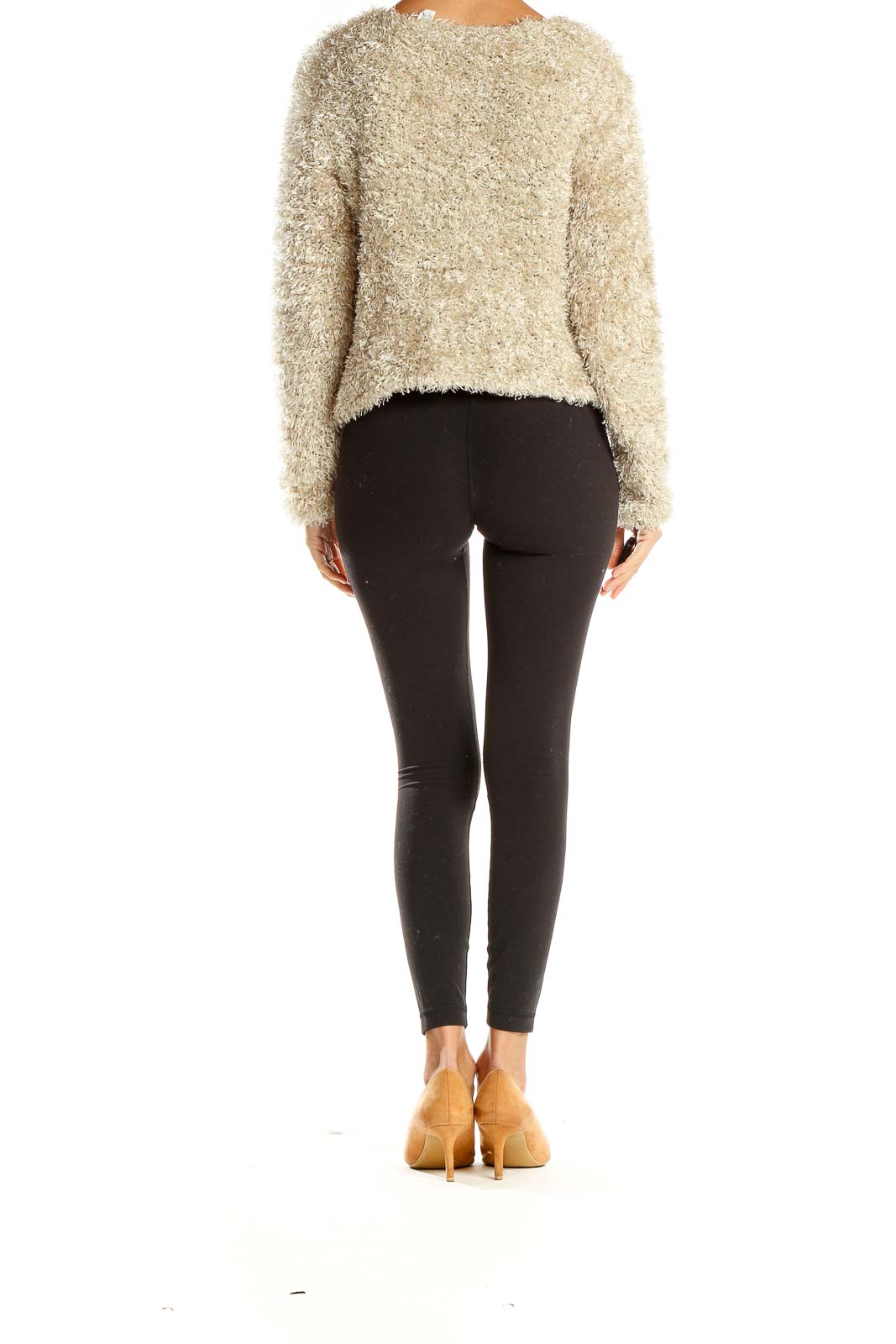 Beige Fuzzy Sweater