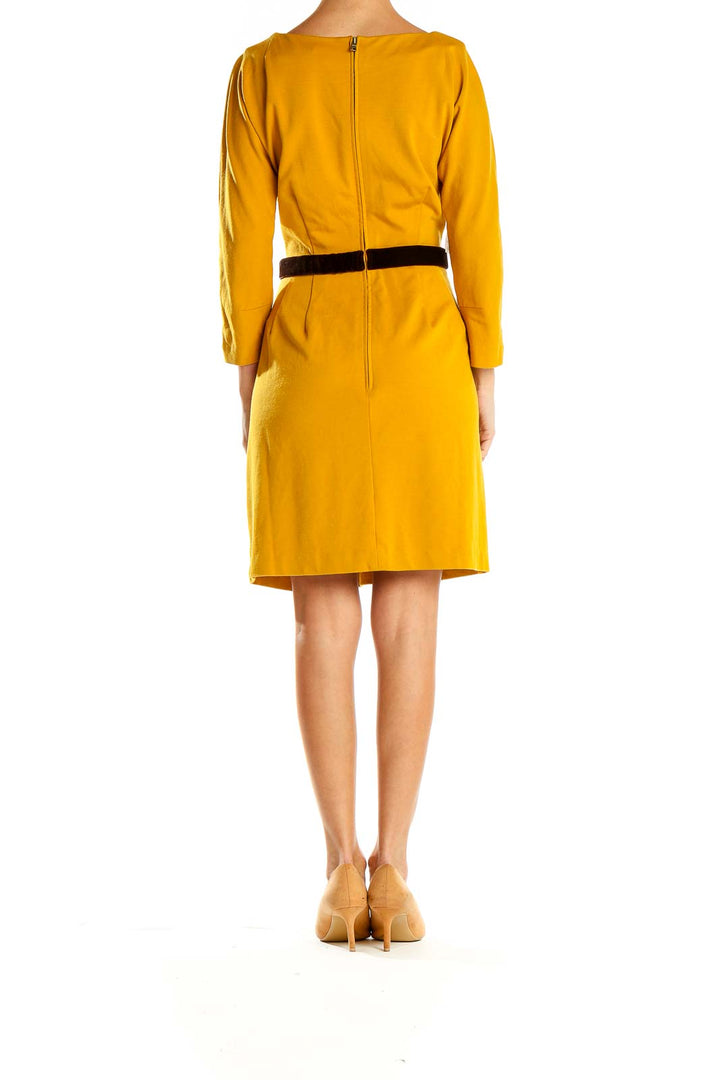 Yellow Fit & Flare Dress