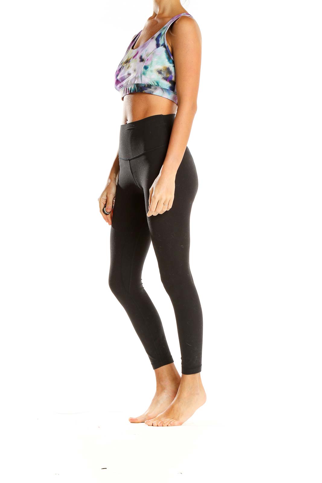 Purple Tie And Dye Sports Bra