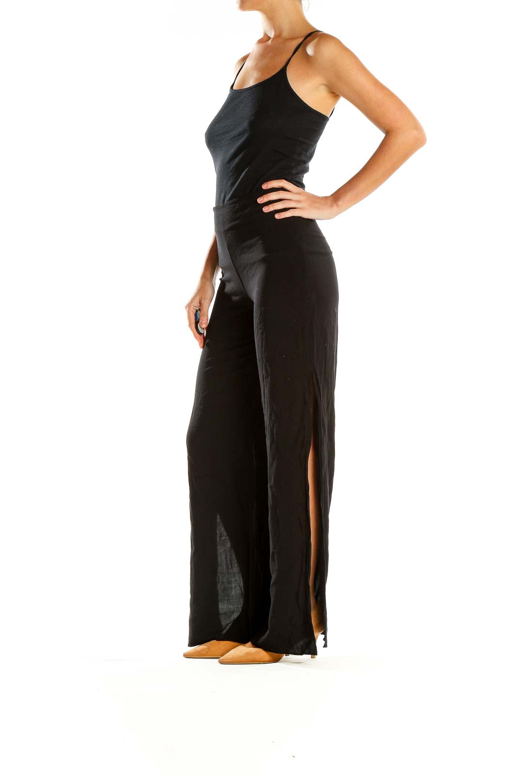 Black Classic Flare Pants