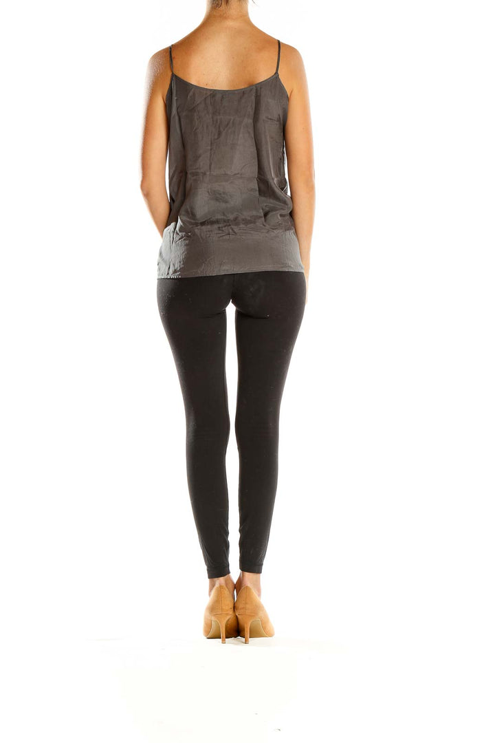 Gray Silk Tank Top