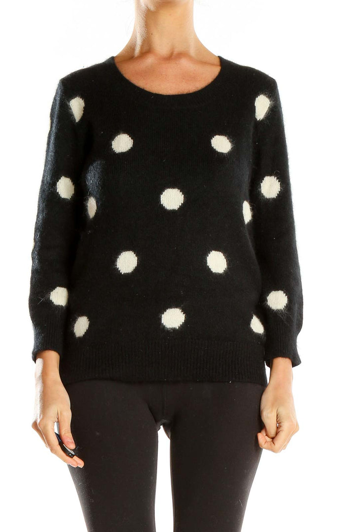 Black Polka Dot Sweater