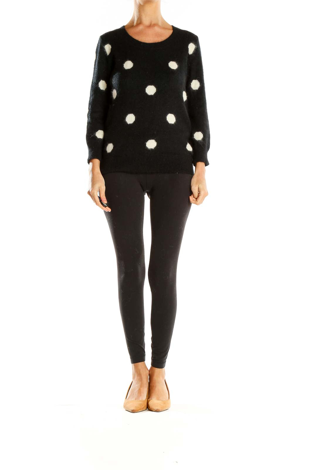 Black Polka Dot Sweater