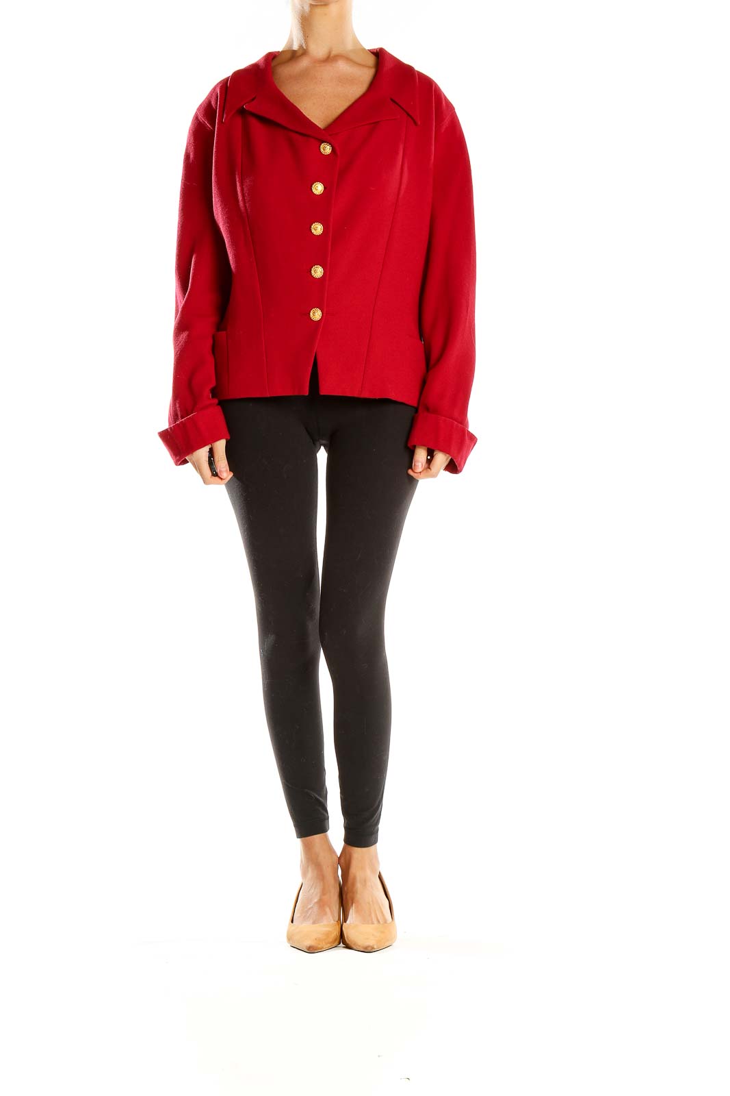 Red Vintage Designer Blazer