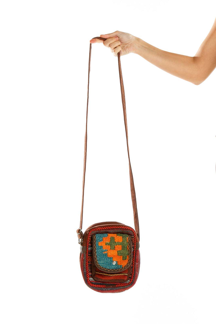 Multicolor Printed Crossbody Bag