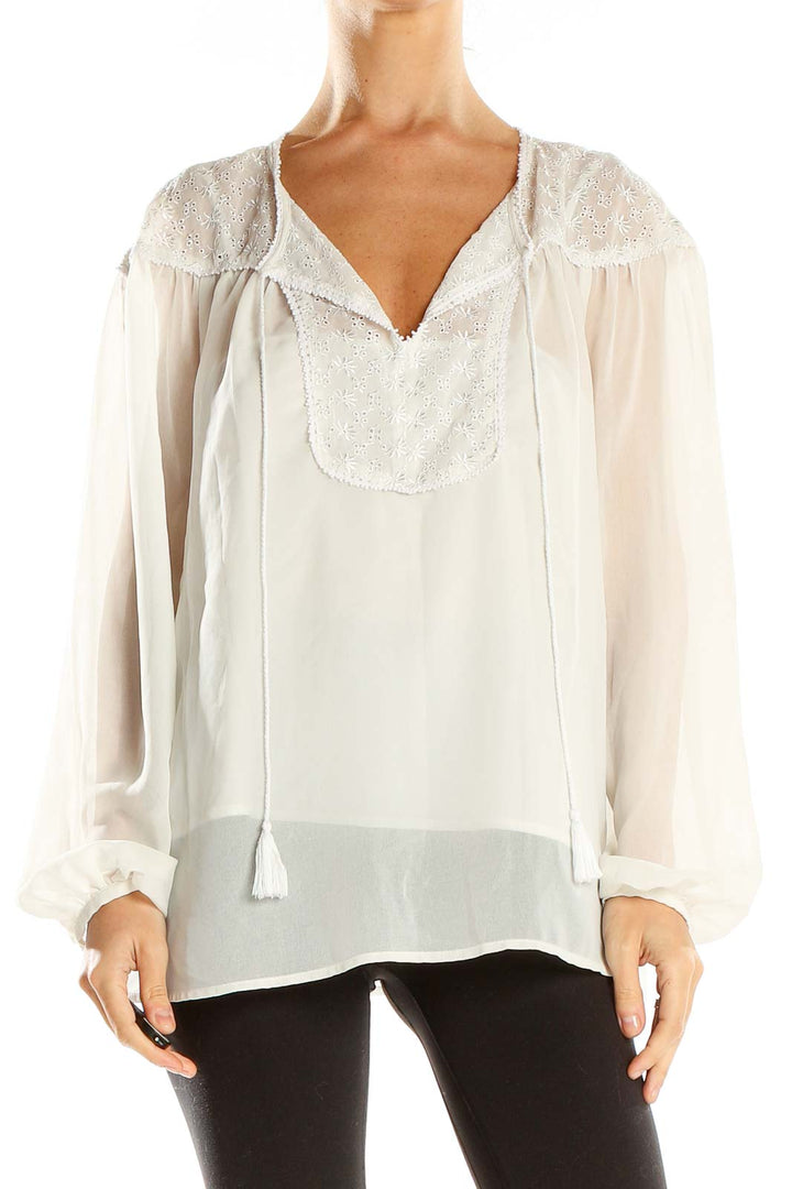 White Lace Blouse