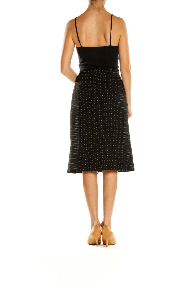 Black Polka Dot Classic A-Line Skirt