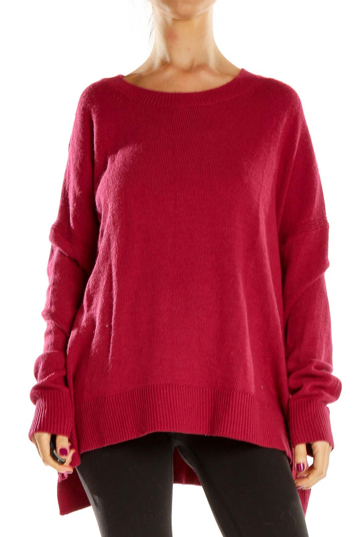 Red All Day Wear Sweater