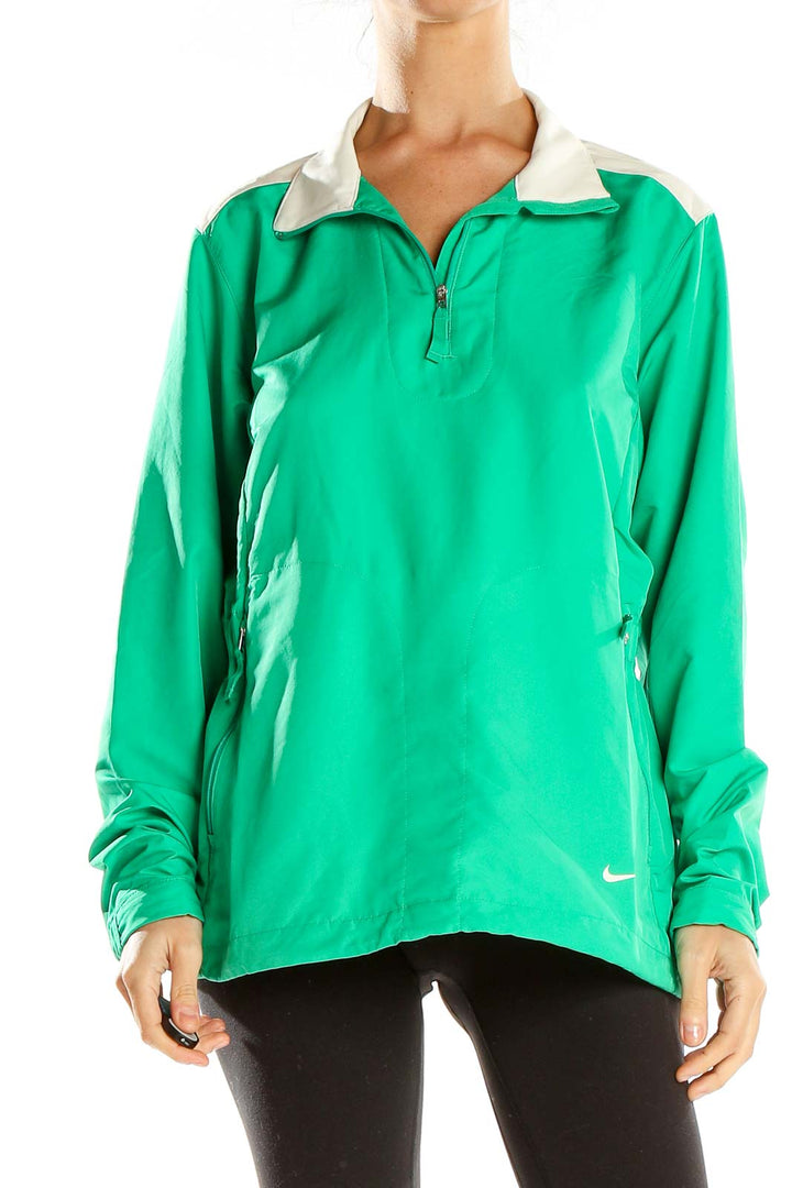 Green Activewear Quarterzip