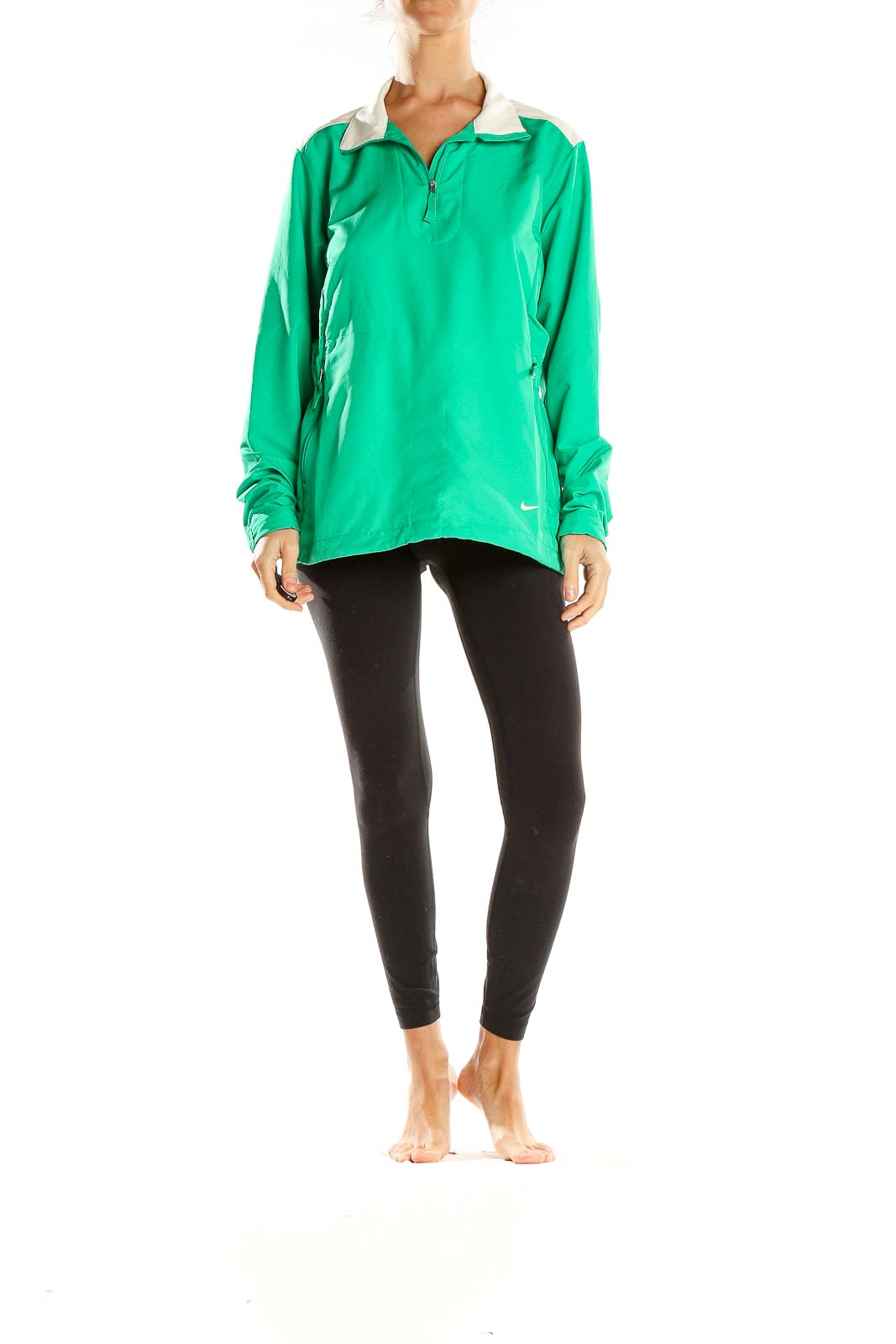 Green Activewear Quarterzip