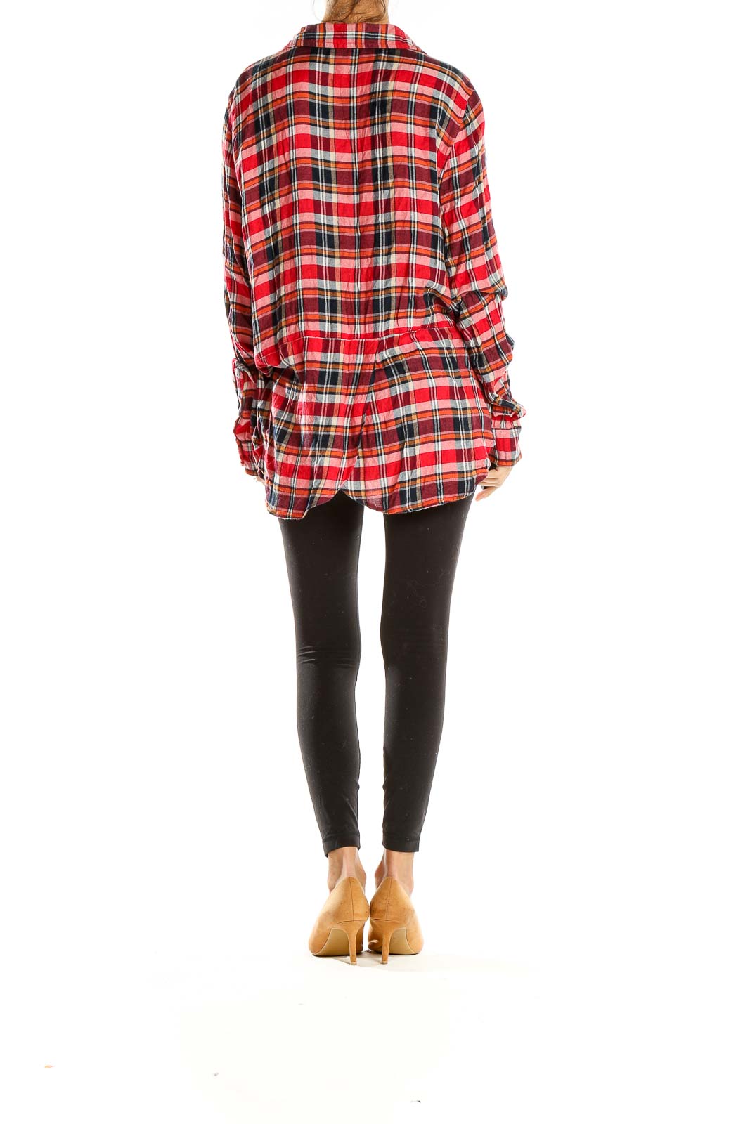 Red Plaid All Day Wear Top