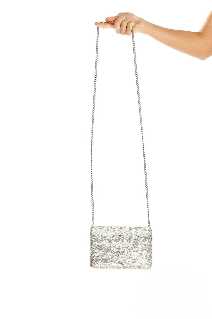 White Sequin Purse