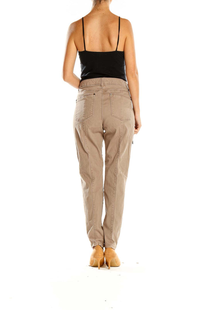 Brown Slim Cargos Pants