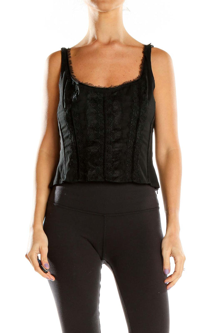 Black Lace Corset Top