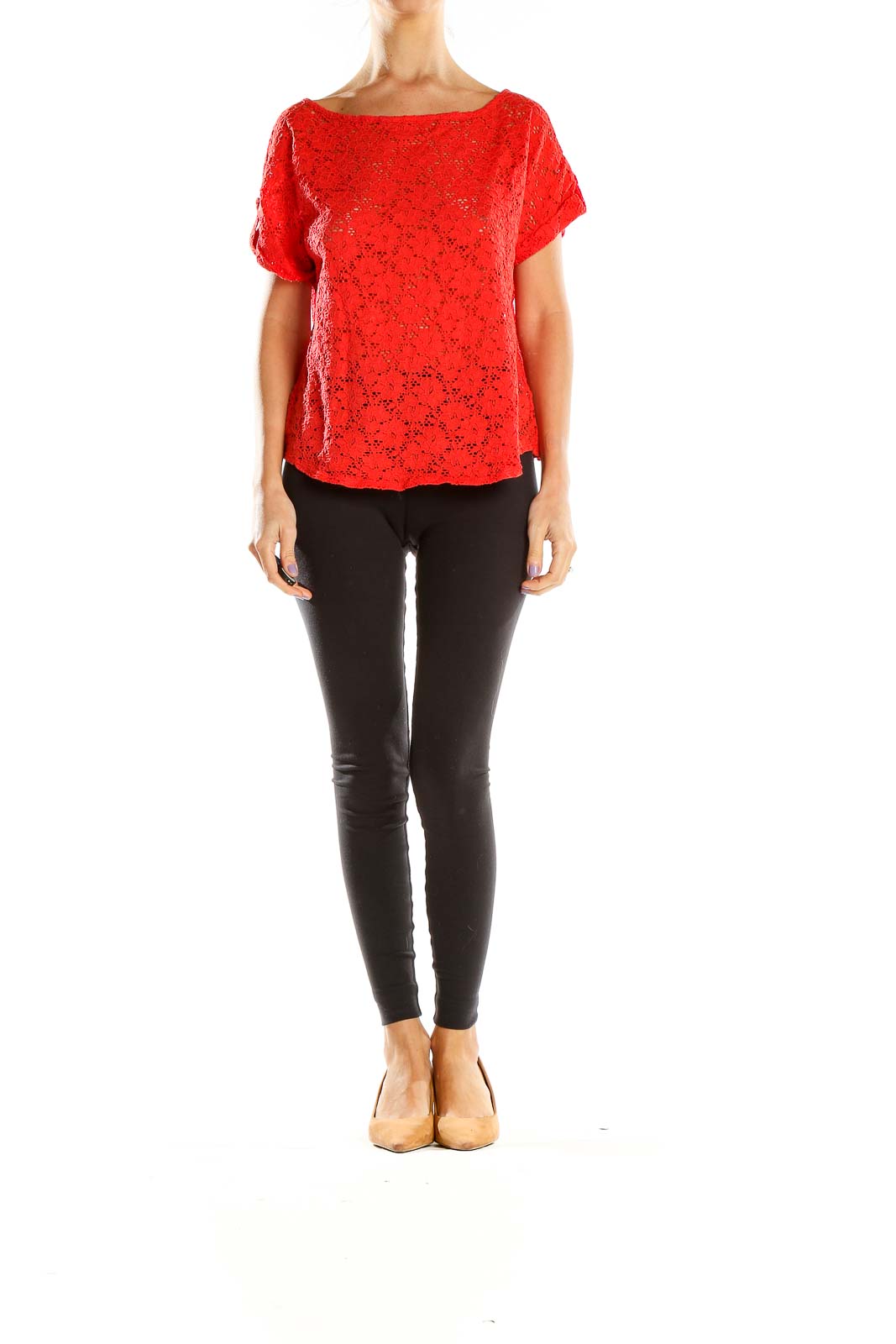 Red Lace Top