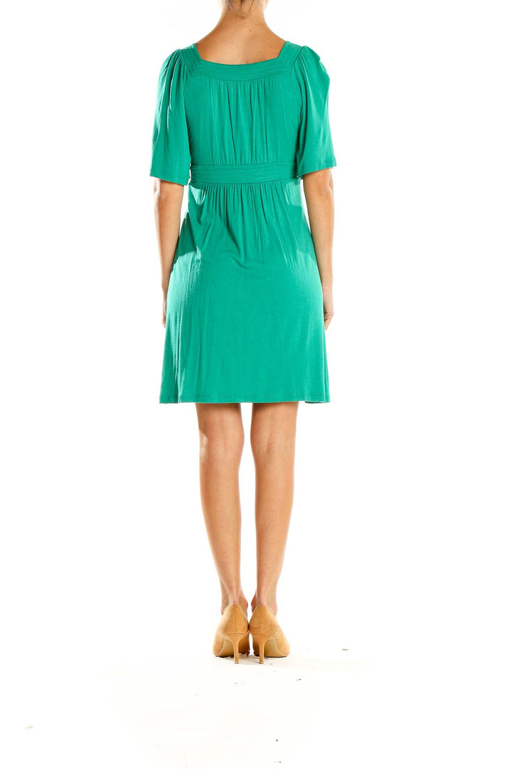 Green Fit & Flare Dress