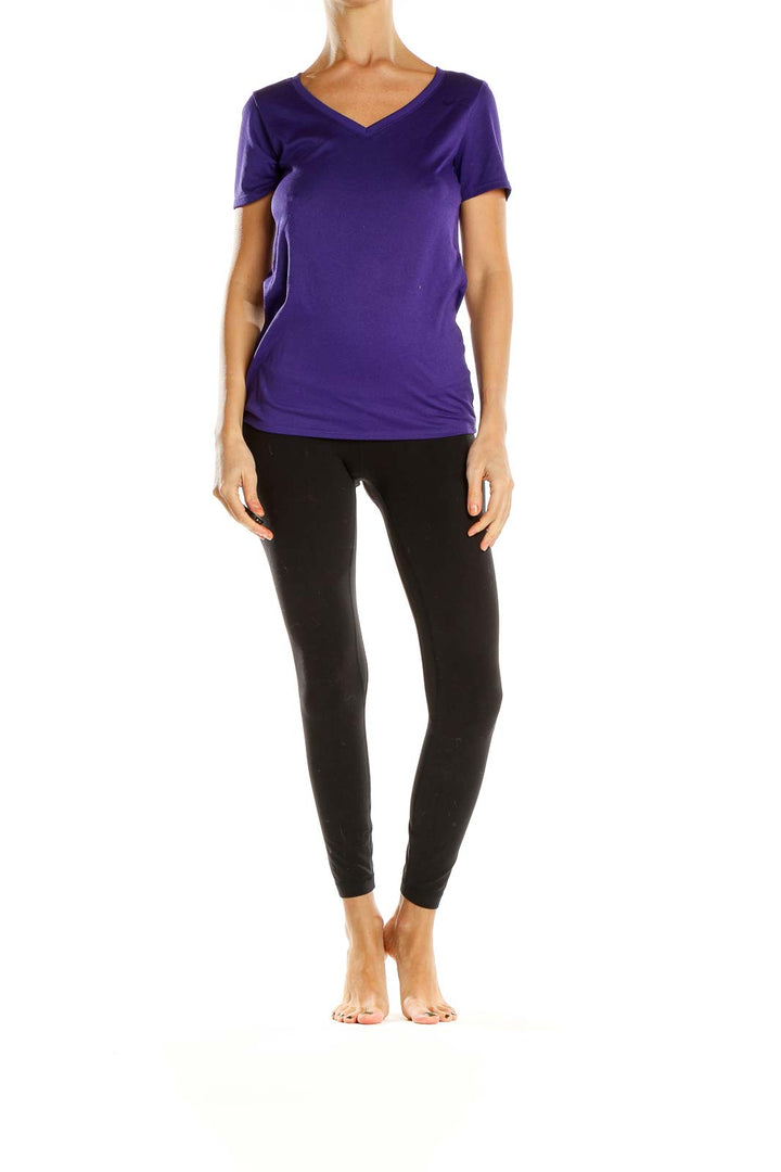 Purple Activewear Top