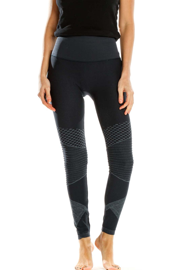 Gray Printed Activewear Leggings