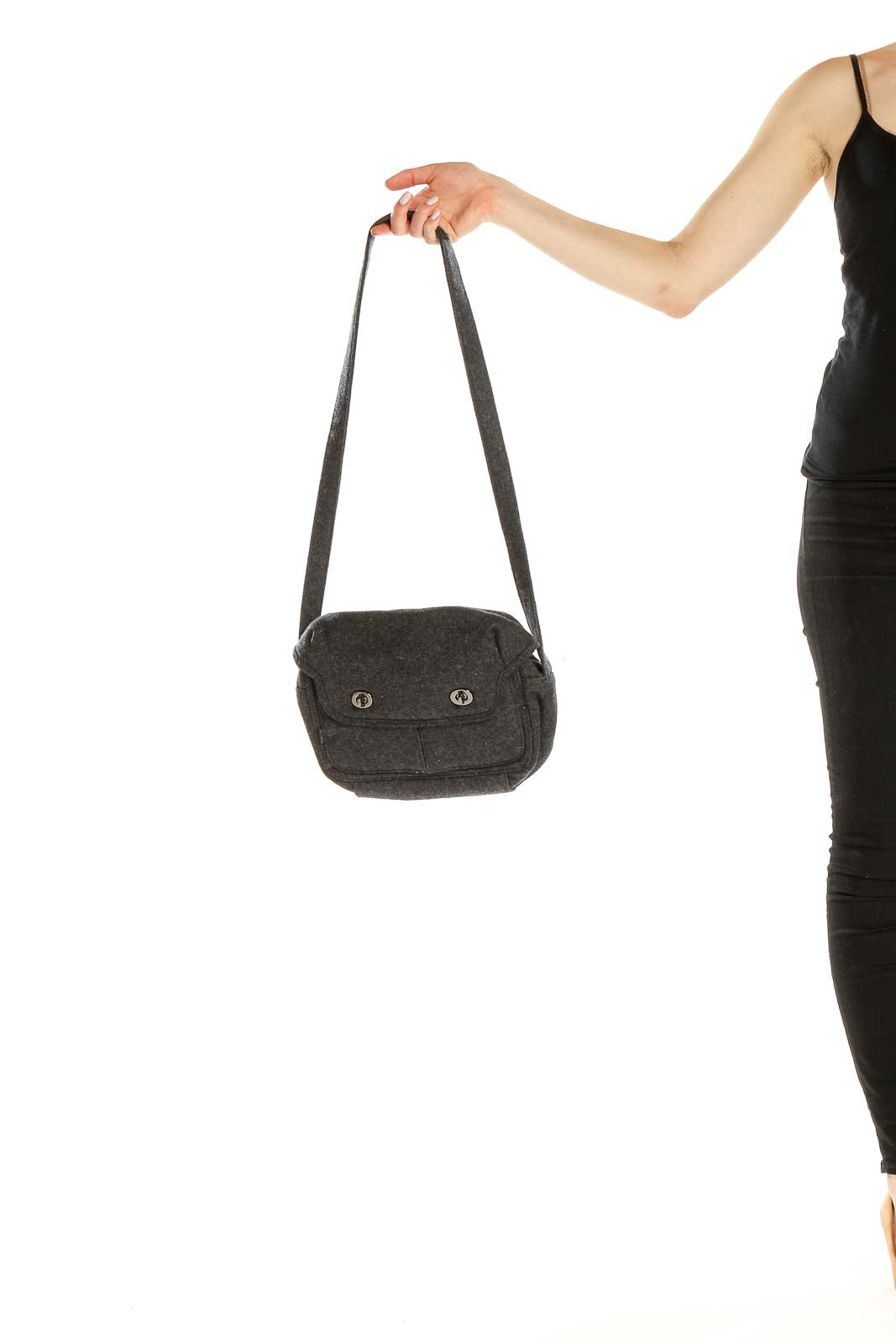 Gray Crossbody Bag