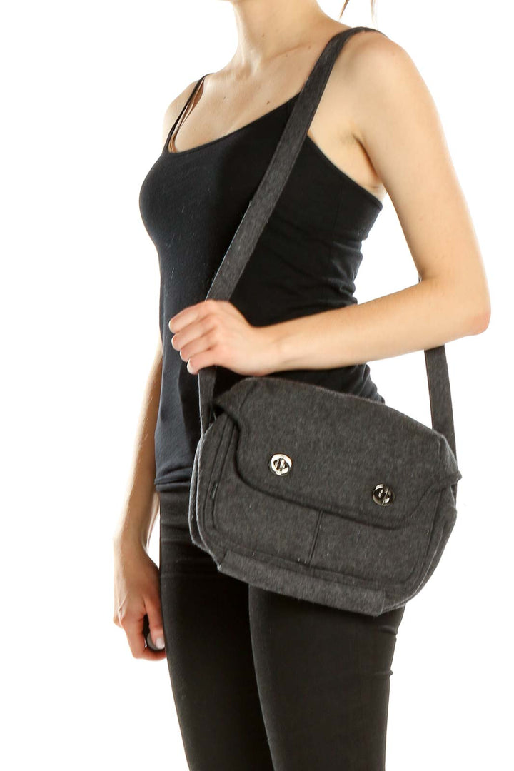 Gray Crossbody Bag