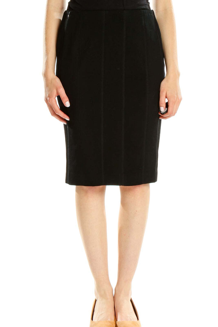 Black Classic Pencil Skirt