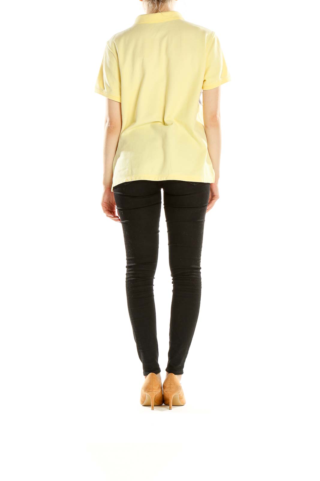 Yellow Casual Polo Shirt