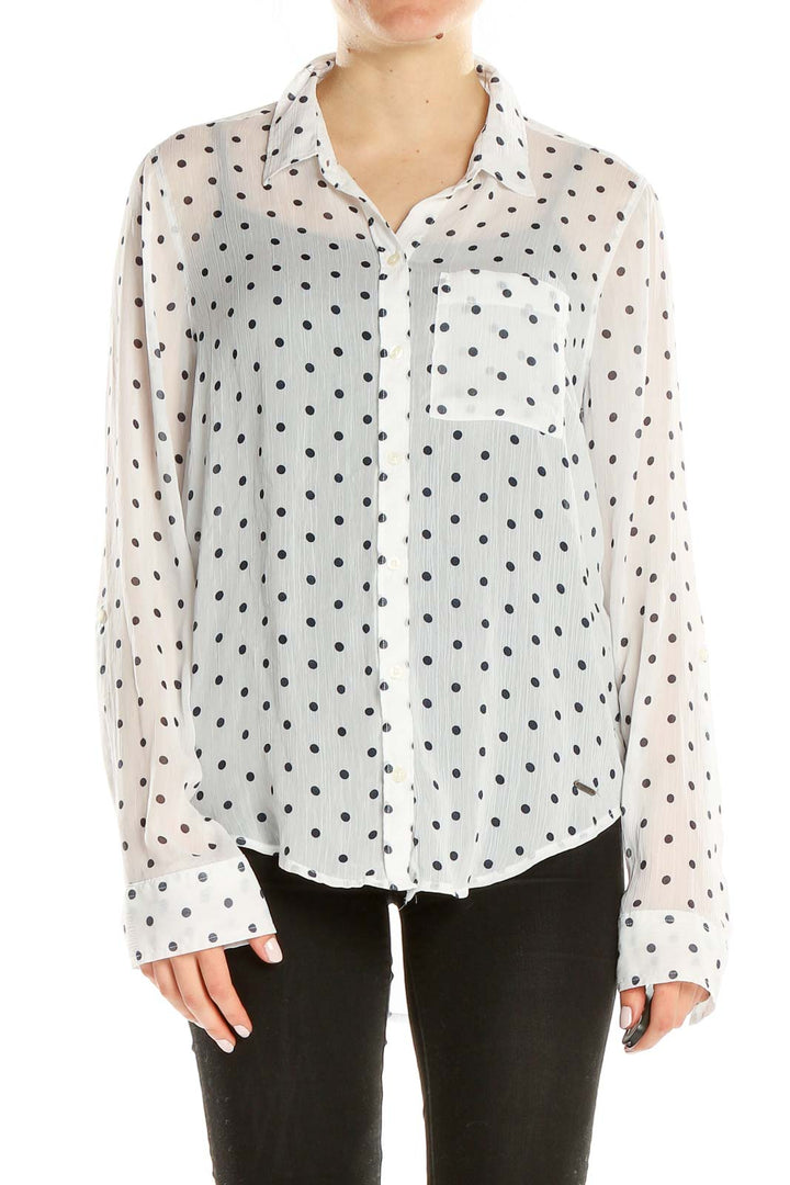 White Polka Dot Shirt