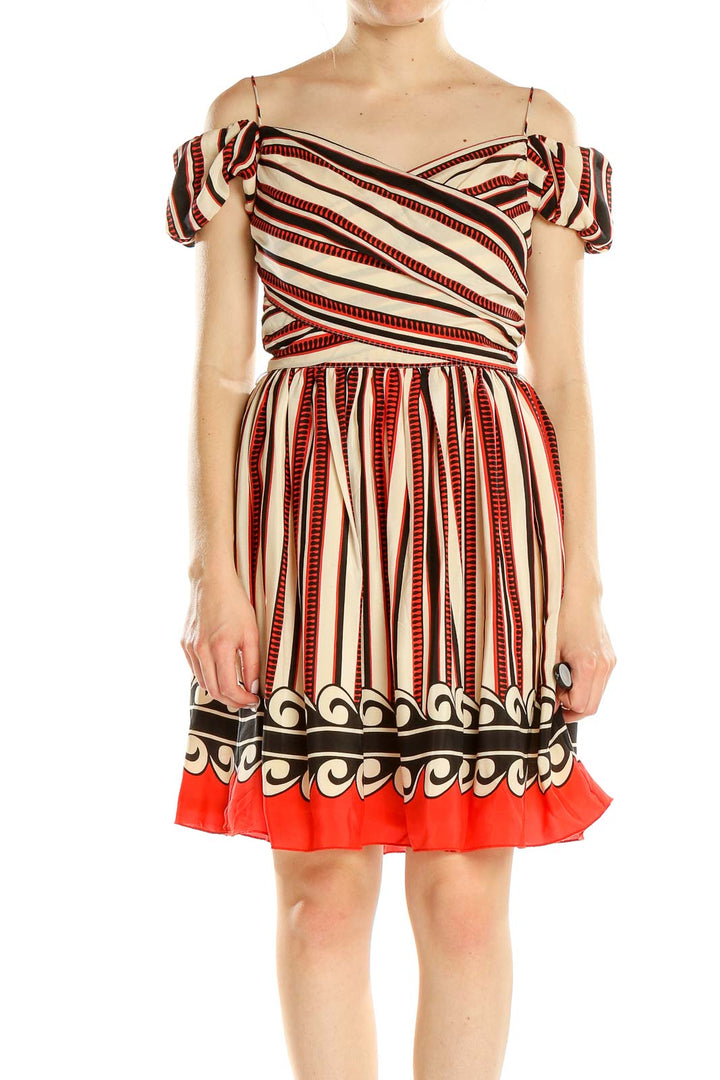 Multicolor Printed Silk Mini Dress