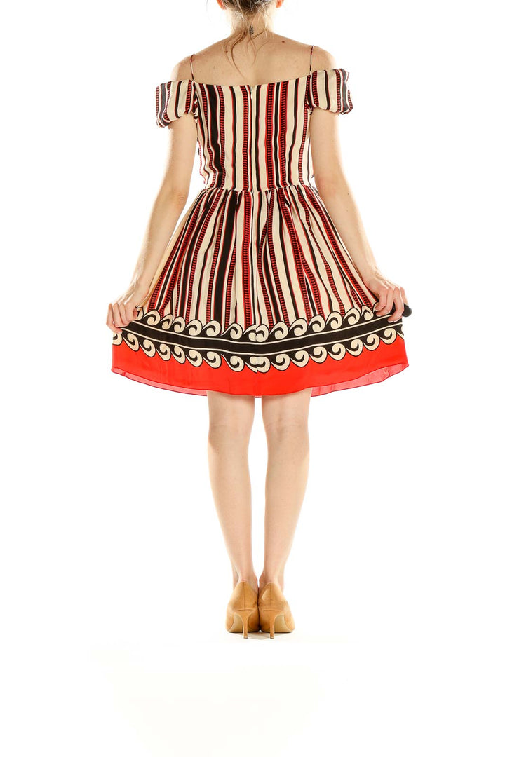 Multicolor Printed Silk Mini Dress