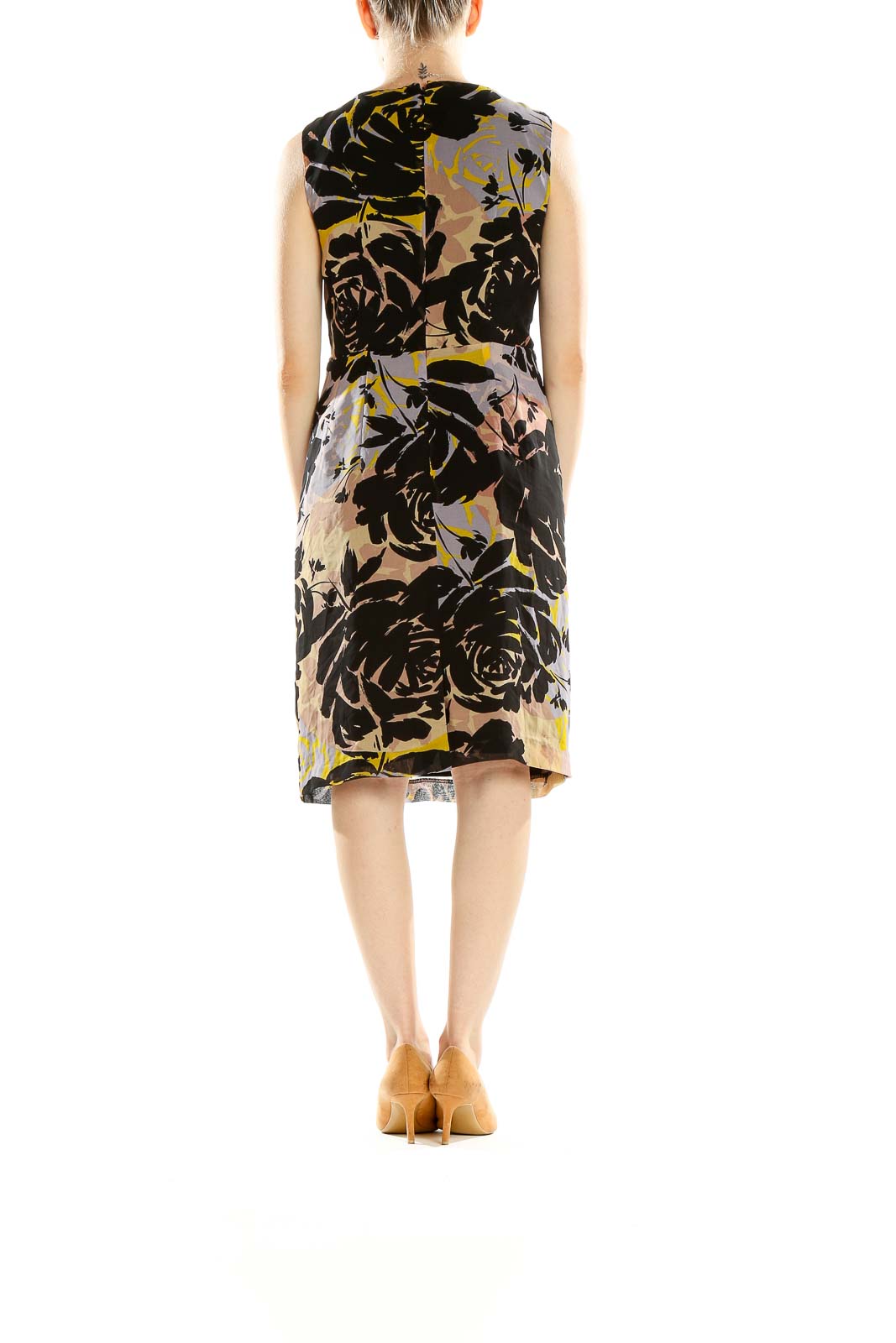 Multicolor Printed Sheath Dress