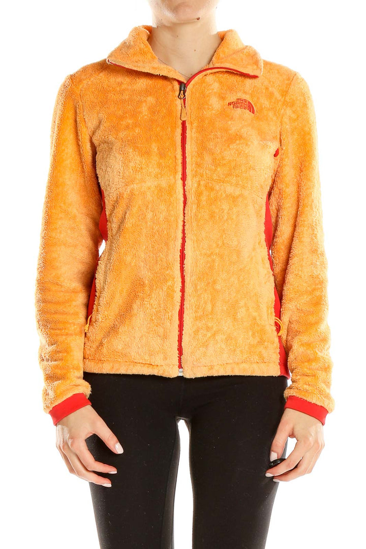 Orange Textured Jacket