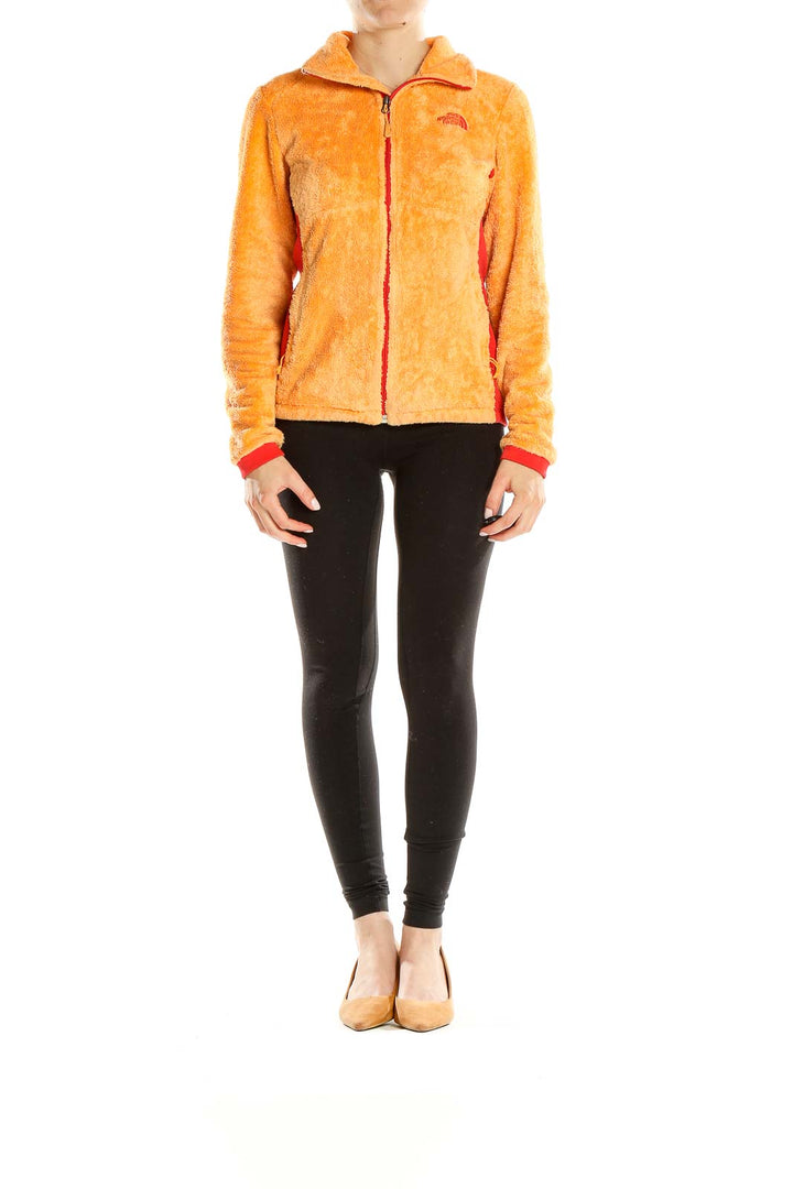 Orange Textured Jacket