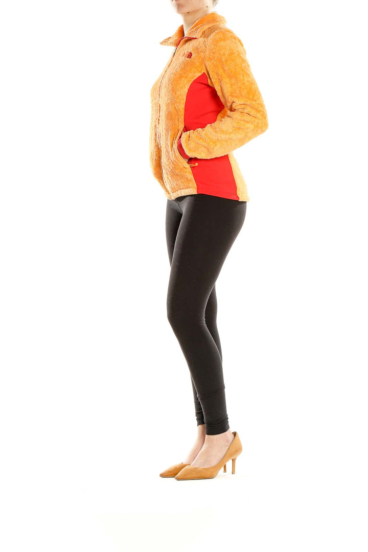 Orange Textured Jacket