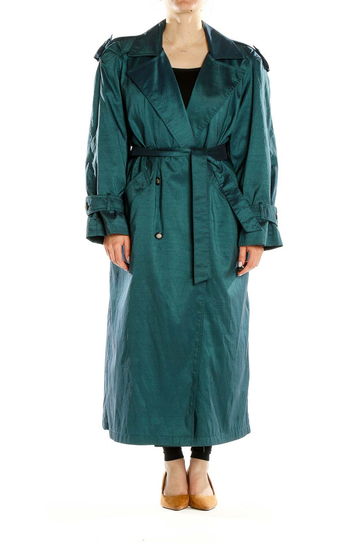 Blue Retro Trenchcoat