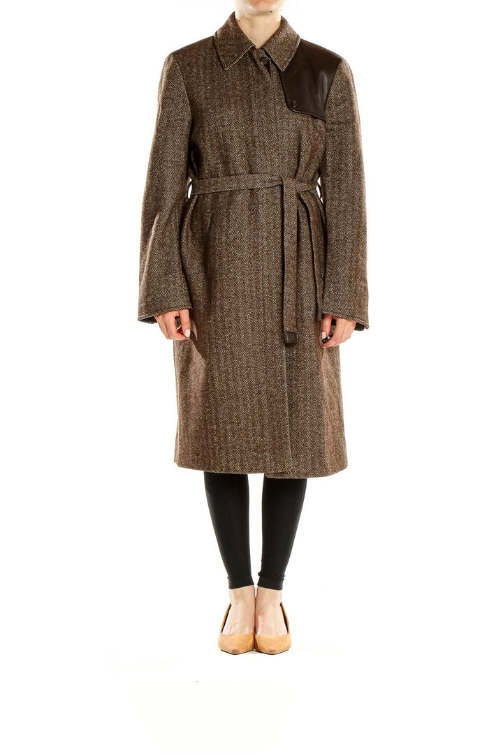 Brown Designer Vintage Coat