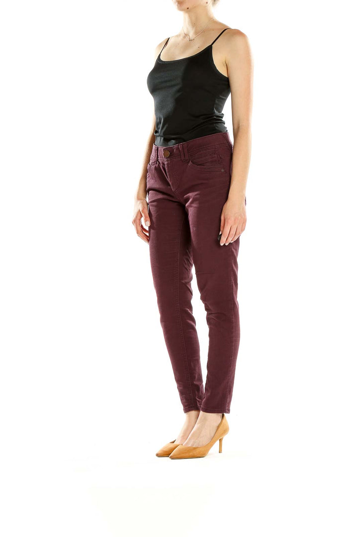 Maroon Jeans