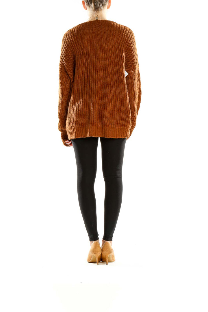 Orange All Day Wear Sweater