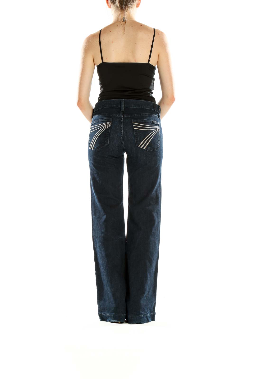 Blue Wide Leg Jeans