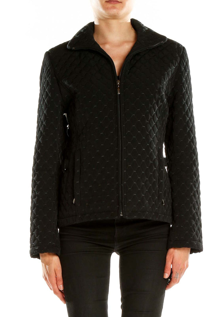 Black Textured Jacket