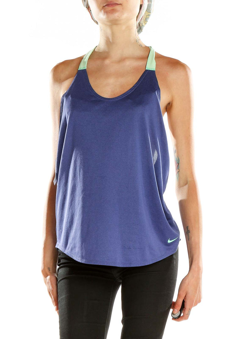 Blue Activewear Tank Top