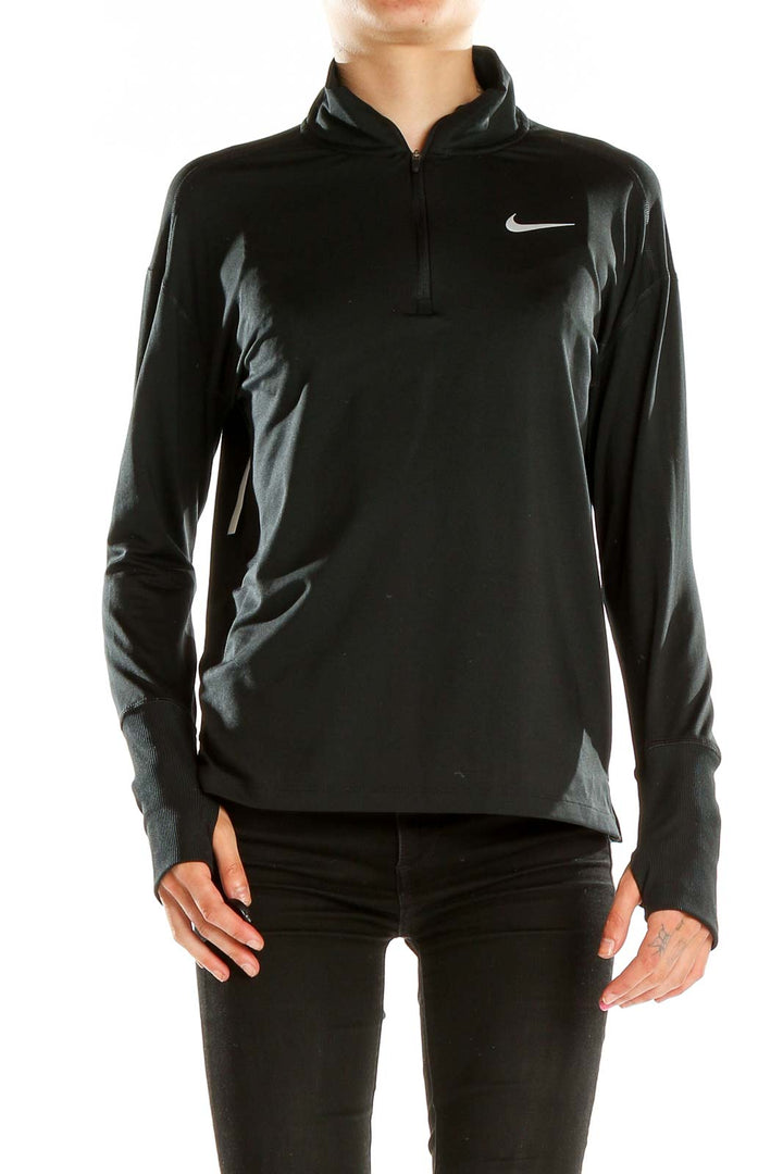 Black Activewear Quarterzip