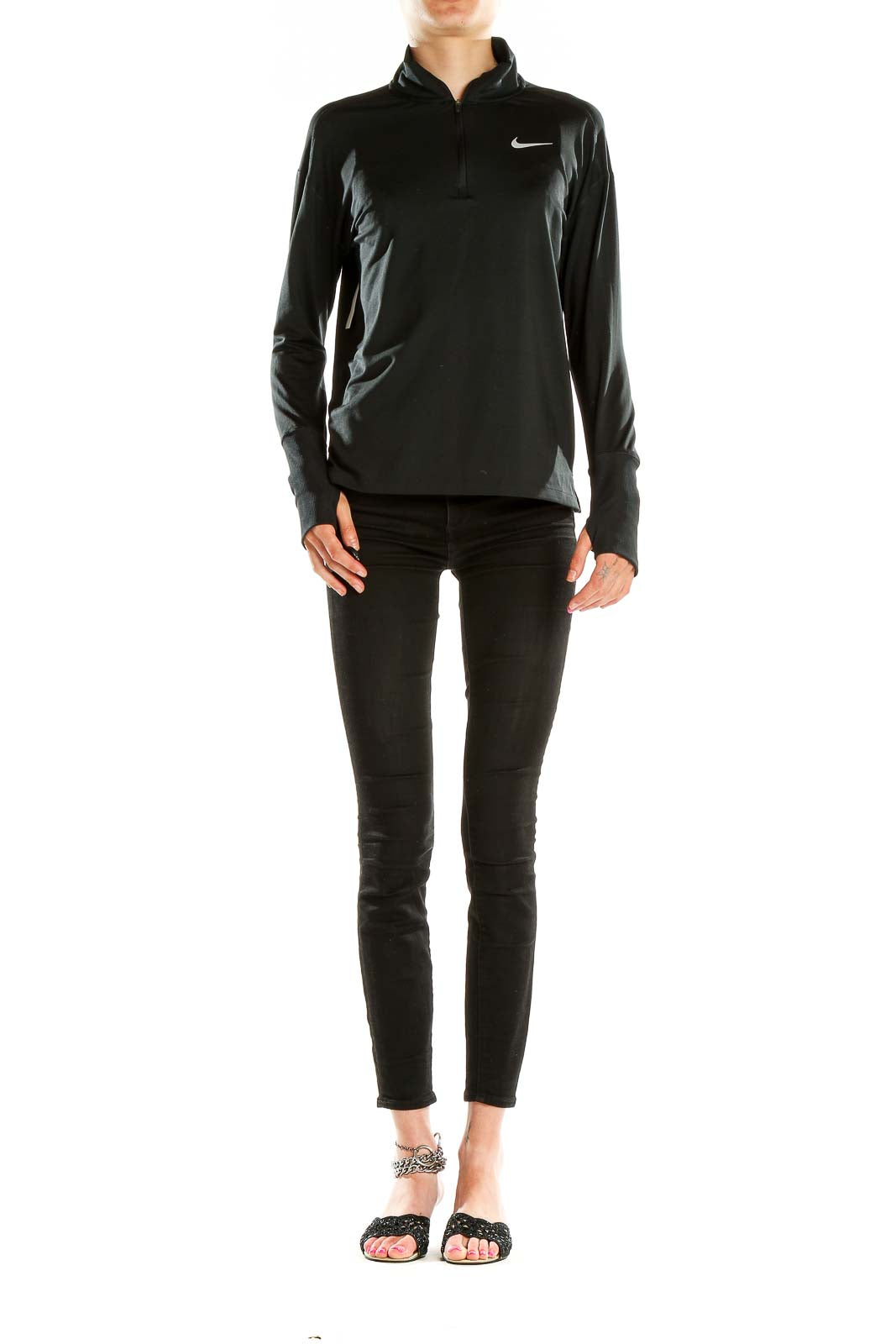 Black Activewear Quarterzip