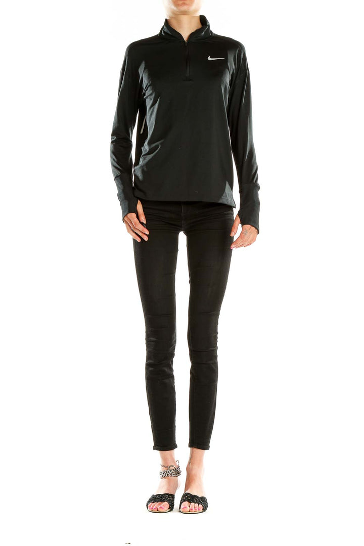 Black Activewear Quarterzip