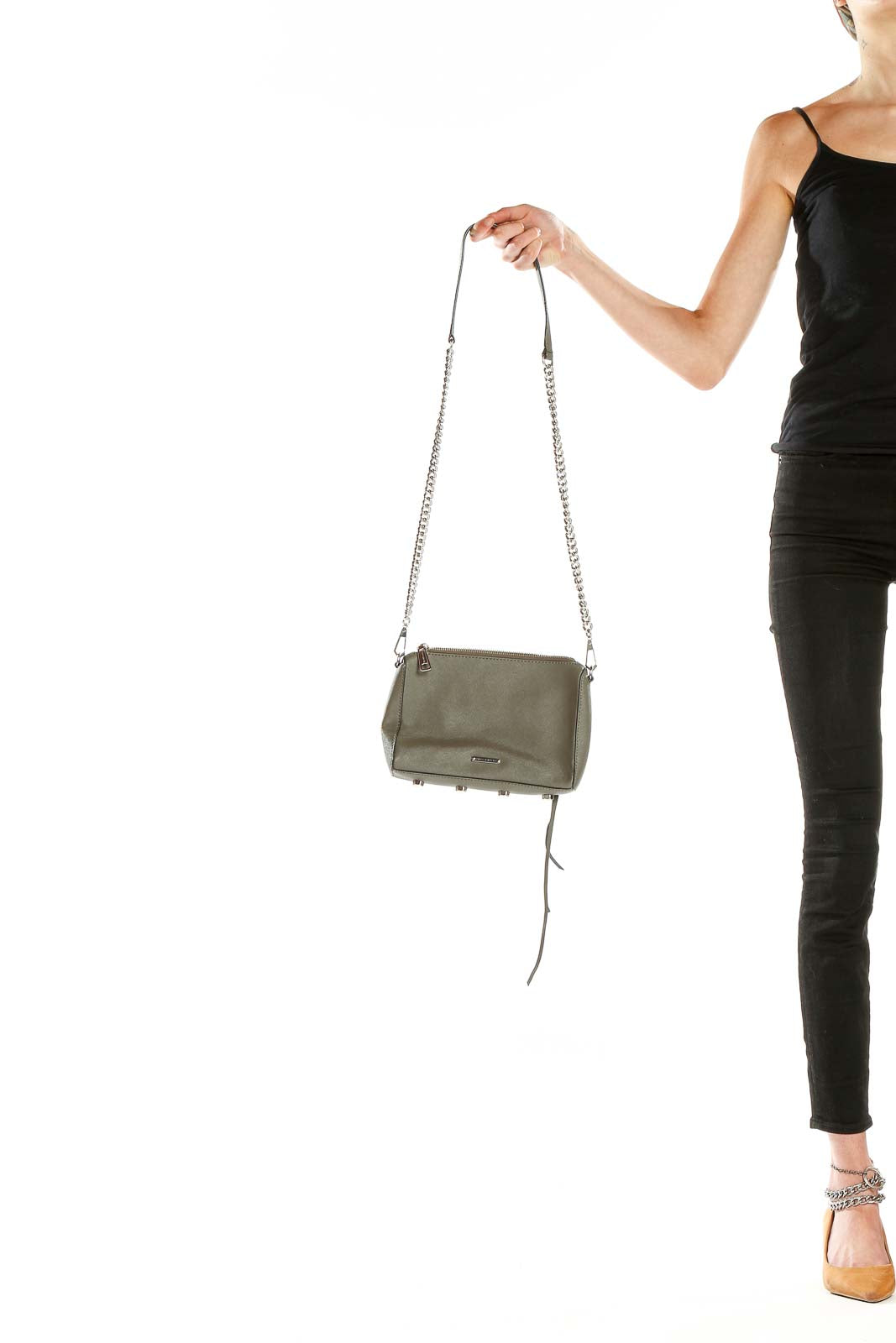 Gray Crossbody Bag