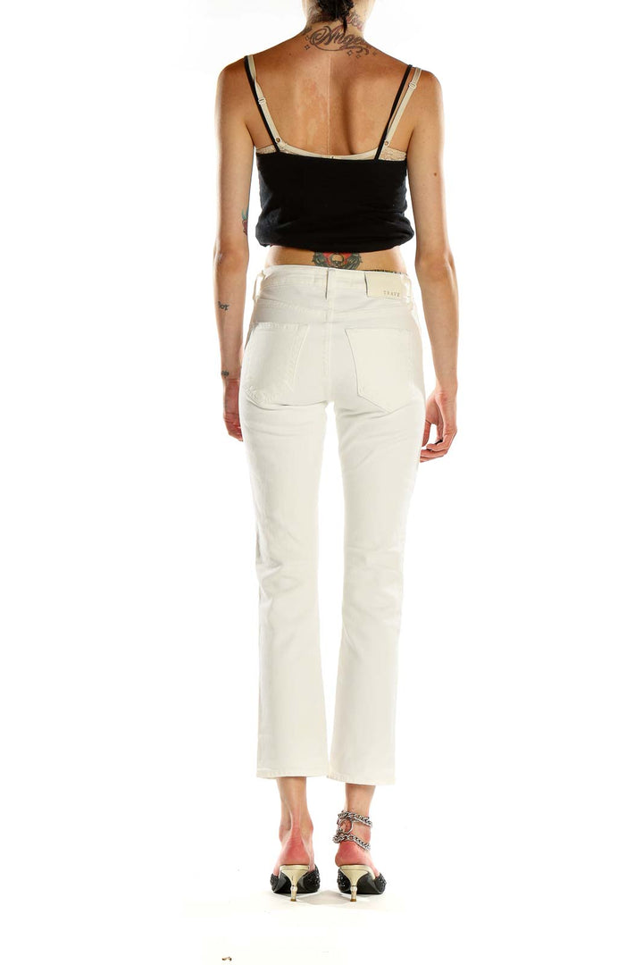 White Straight Leg Jeans