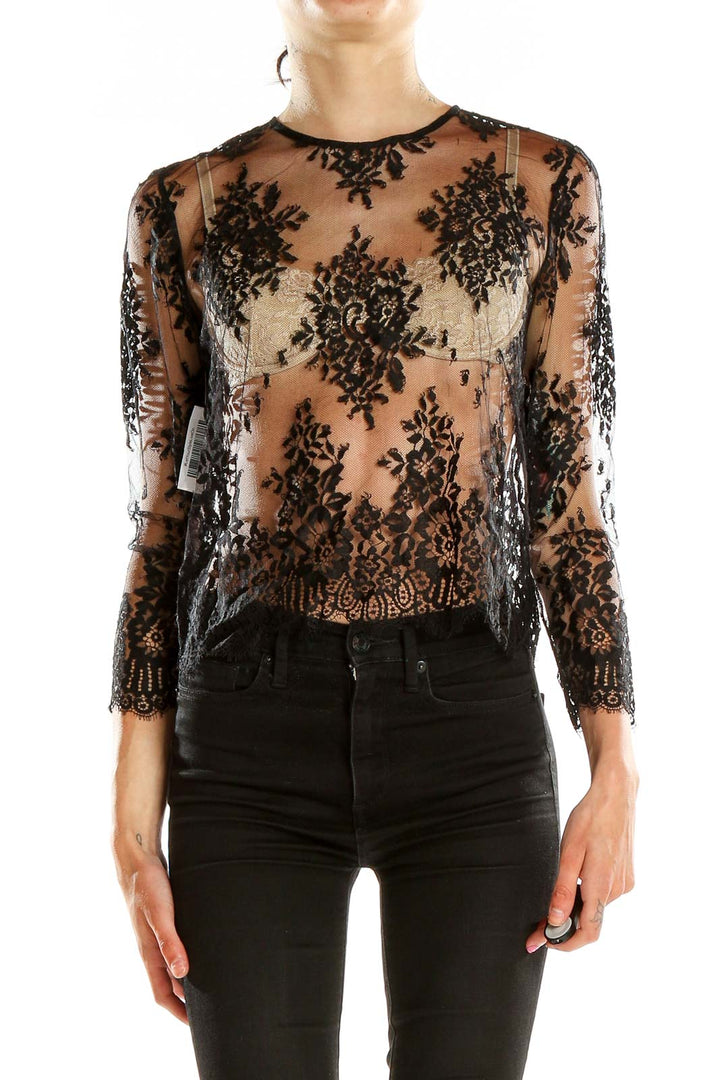 Black Lace Top