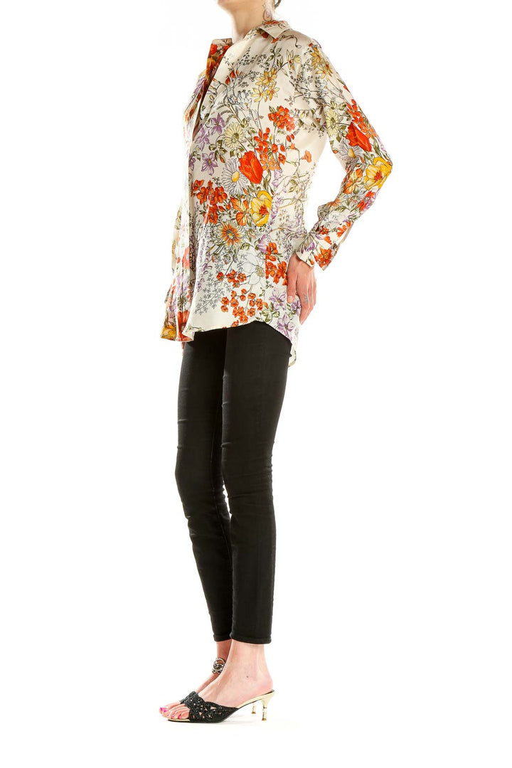 Multicolor Floral Print Bohemian Shirt