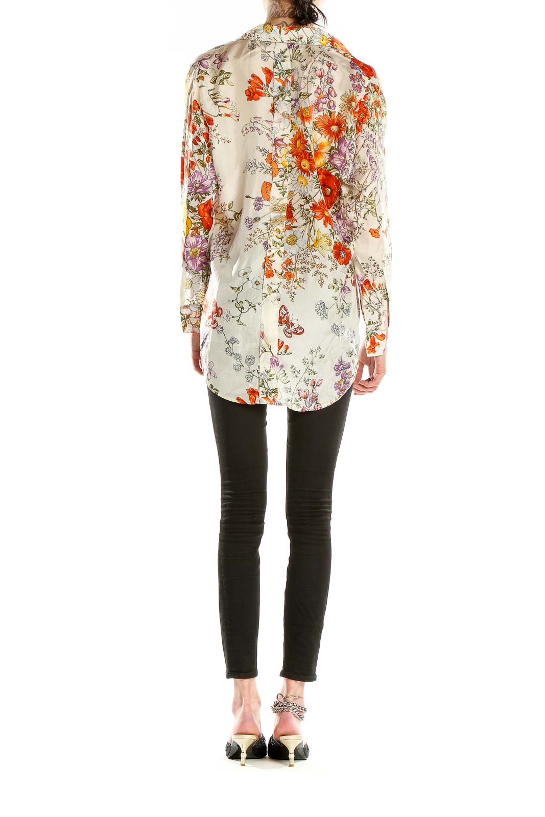 Multicolor Floral Print Bohemian Shirt